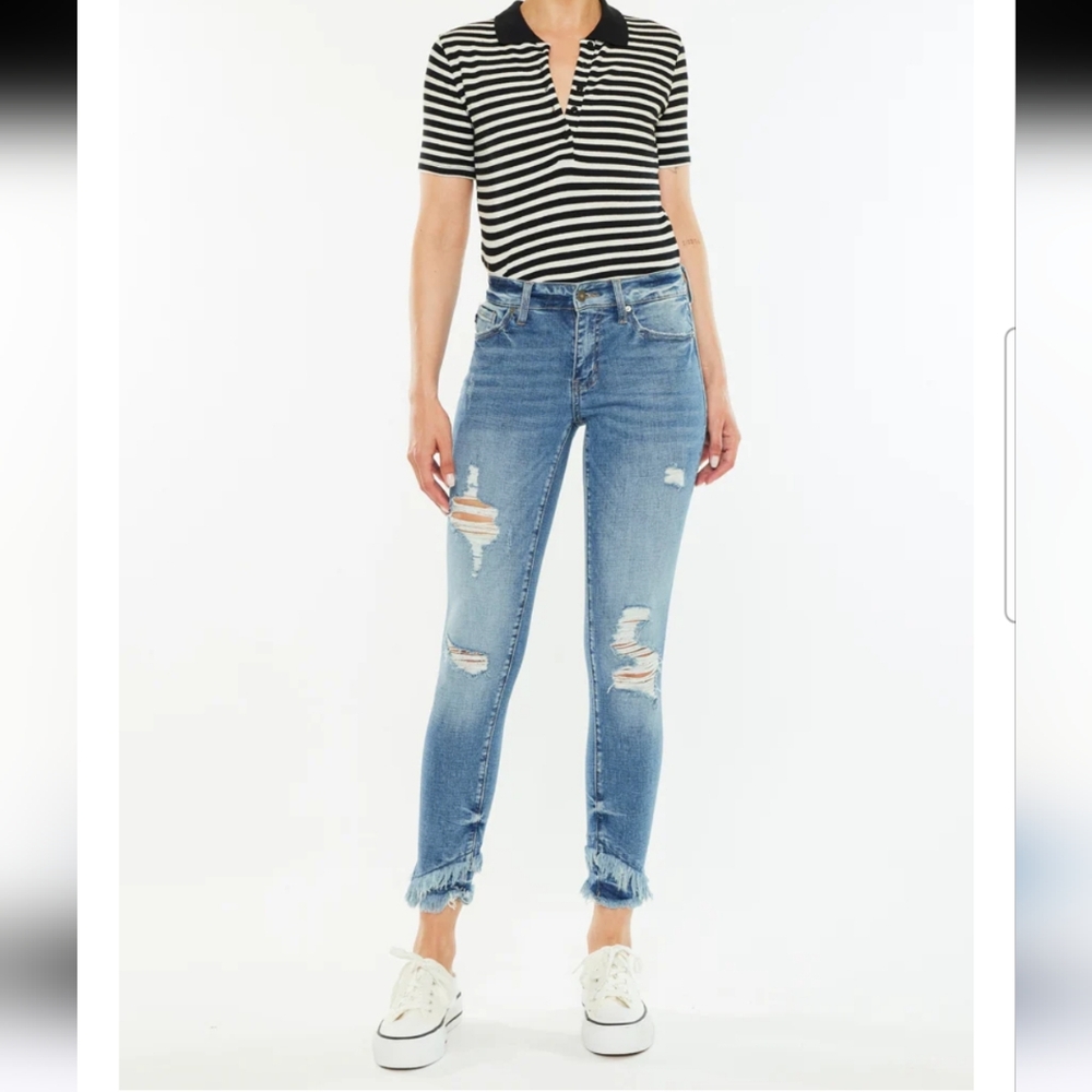 KanCan Nala Mid Rise Ankle Skinny Jeans NWT 0/23